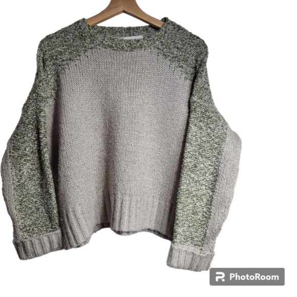 John + Jenn by Anthropologie Colorblock Fuzzy Knit Sweater Size XS - Picture 2 of 8